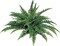 3-Pack – 33” Boston Fern Artificial Plants with 50 Silk Fronds – Hanging Faux Greenery for Outdoor/Indoor Decor – UV Resistant, Pot Not Included